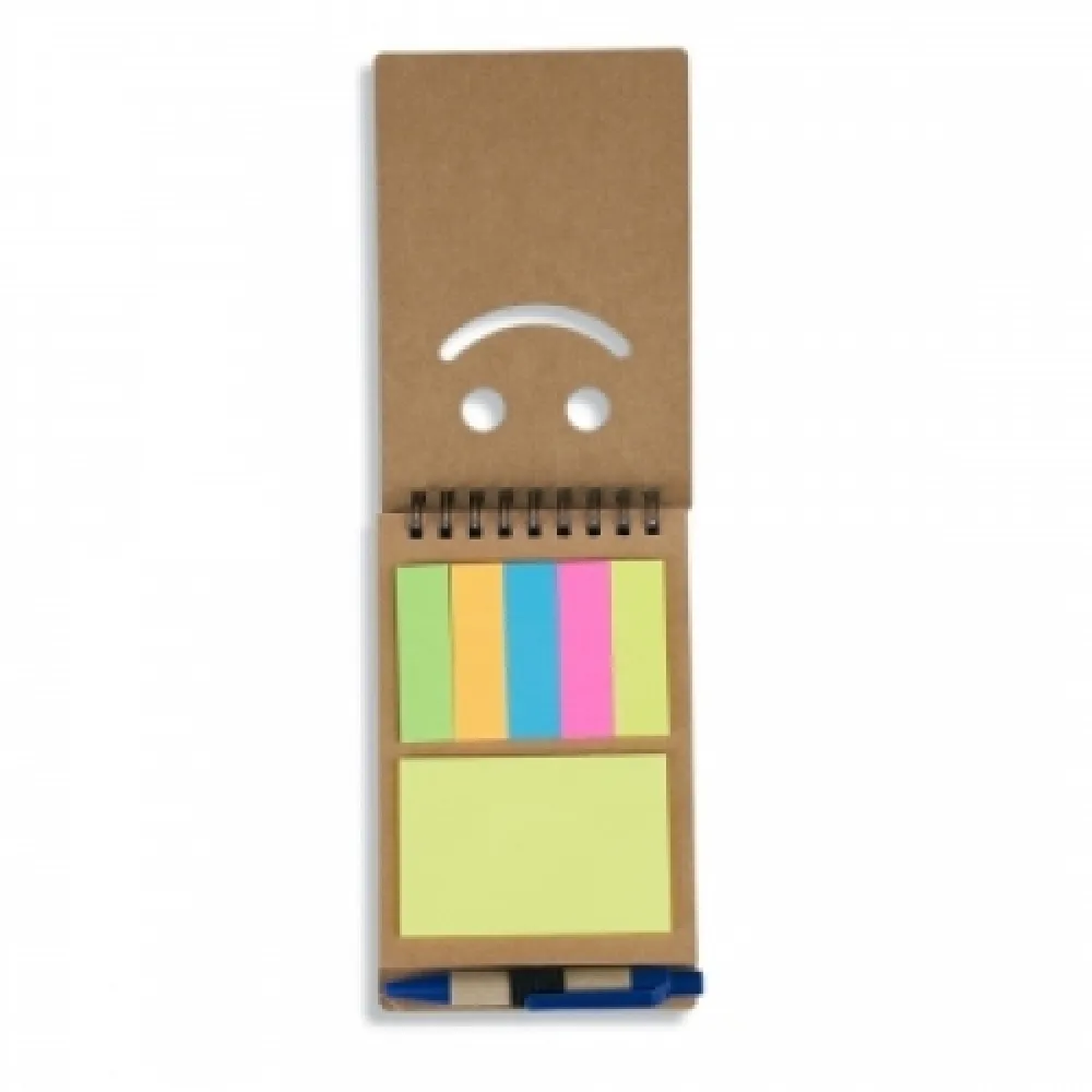 #Bloco de Anotações com Autoadesivos e Caneta