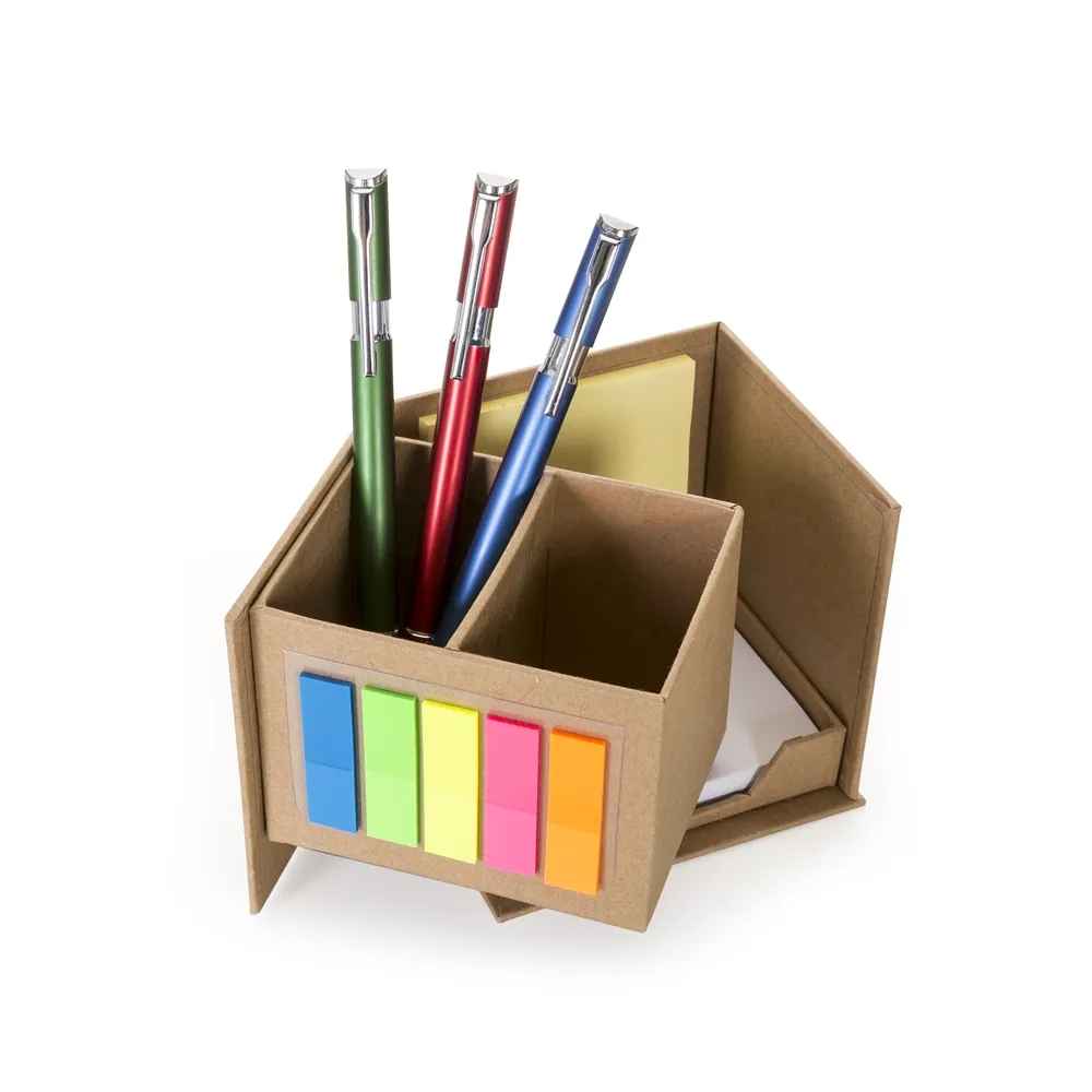 #Bloco de Anotação com Autoadesivos e Porta Caneta