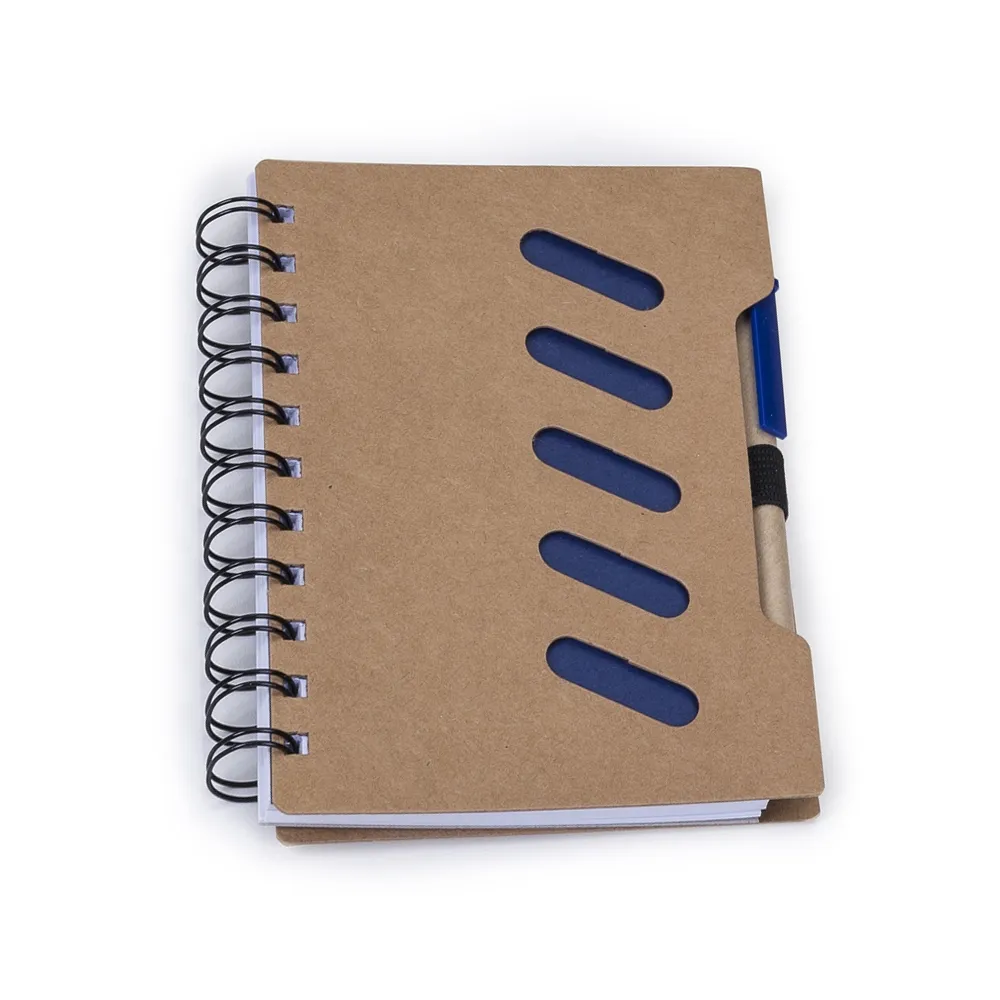 #Bloco de Anotação com Caneta-P@12243-AZU