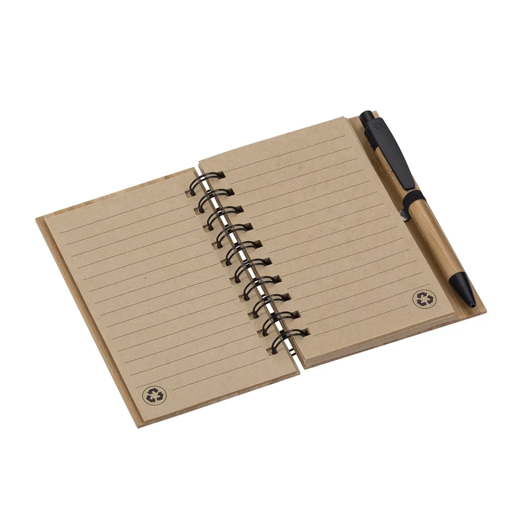 #Bloco de Anotação com Caneta Bambu