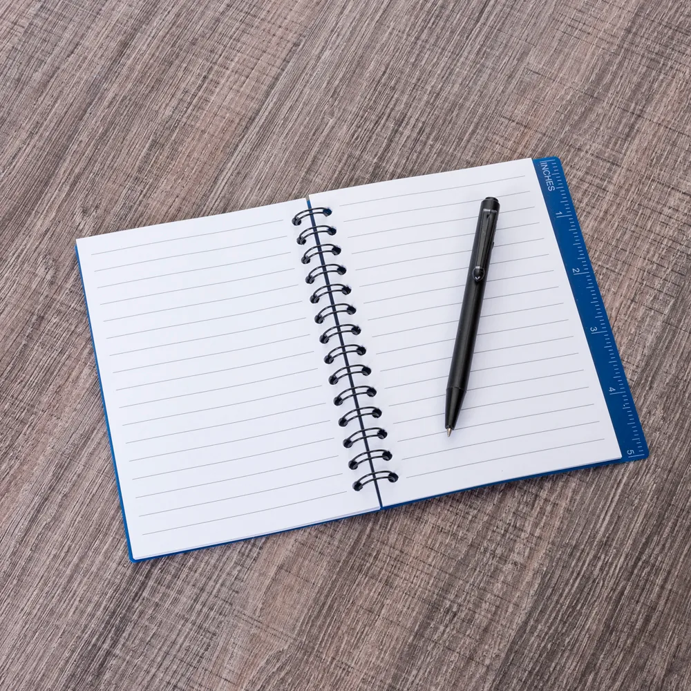 #Bloco de Anotações com Caneta e Régua