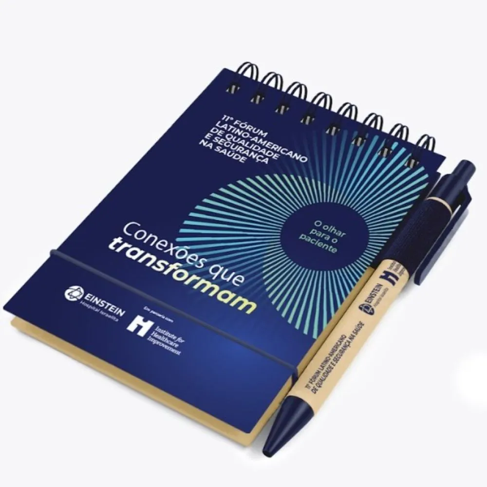 Bloco de Anotações Ecológico com Caneta-BAECC