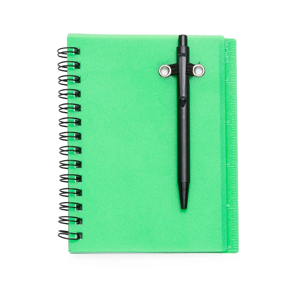 #Bloco de Anotações com Caneta e Régua-P@12635