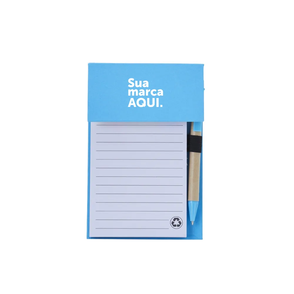 Bloco de Anotações com Autoadesivos + Caneta-KT-235