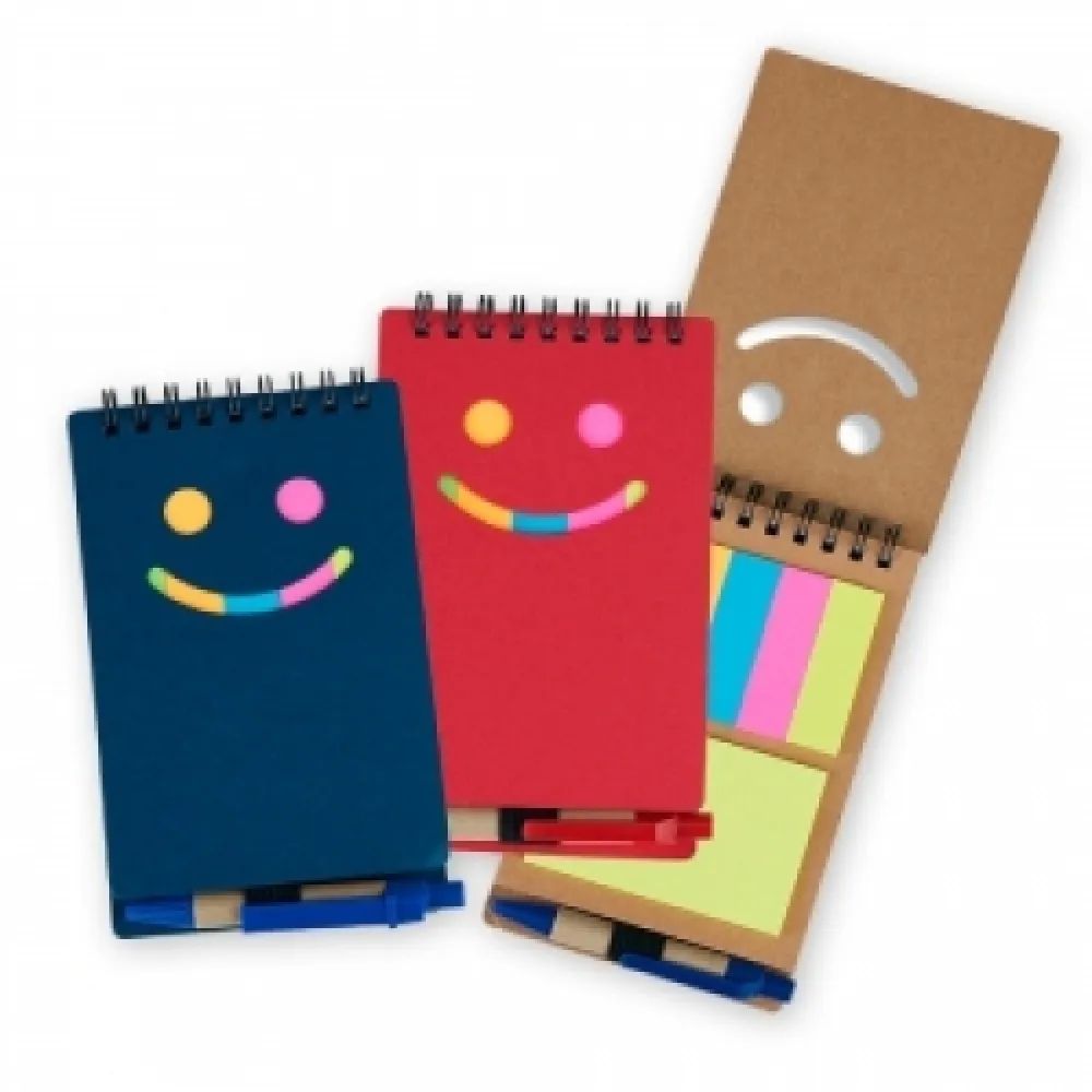 #Bloco de Anotações com Autoadesivos e Caneta