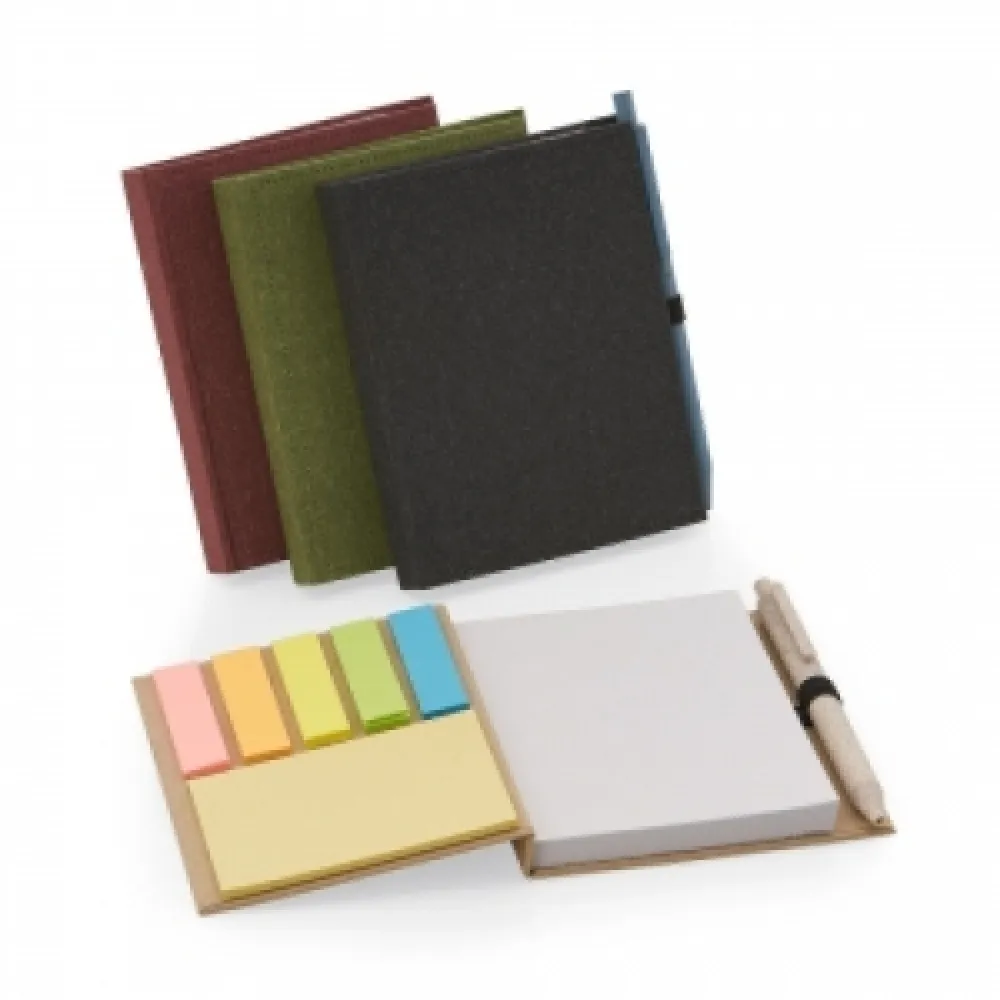 #Bloco de Anotações com Autoadesivos e Suporte Caneta