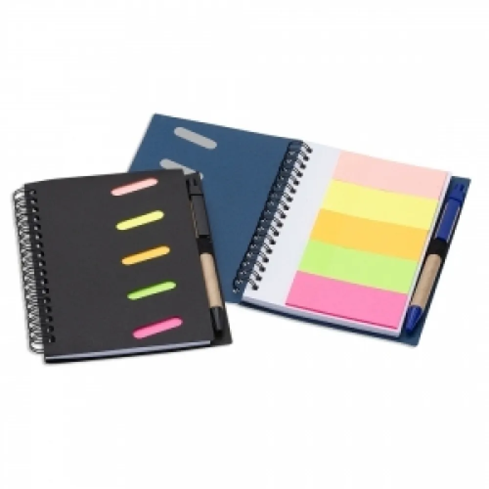 #Bloco de Anotações com Caneta e Autoadesivos