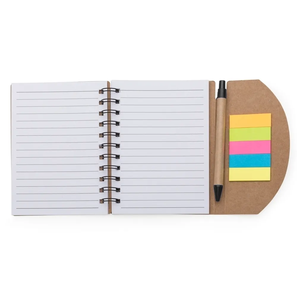 #Bloco de Anotações com Caneta e Autoadesivos