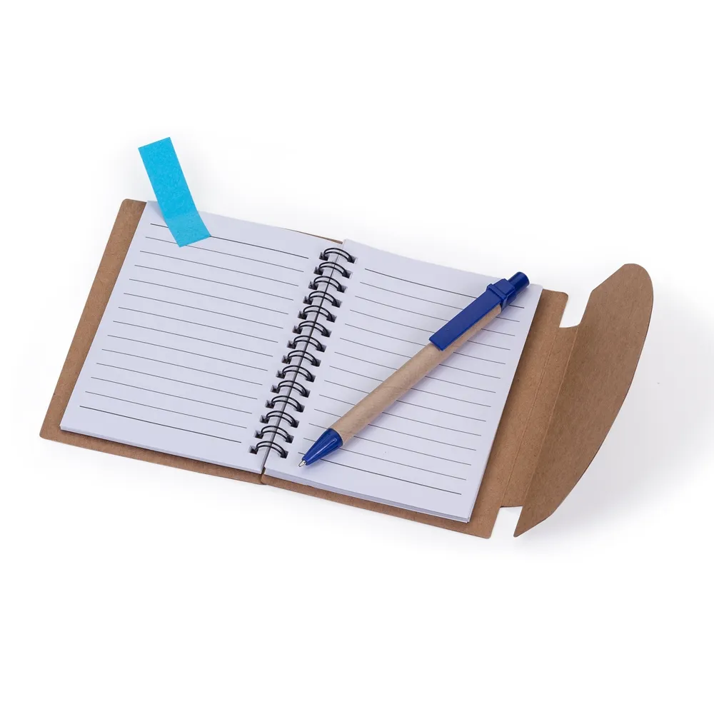 #Bloco de Anotações com Caneta e Autoadesivos