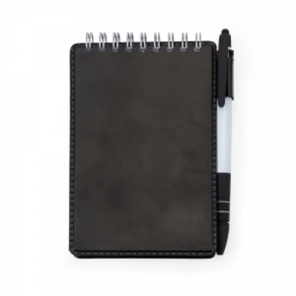 Bloco de Anotações Couro Sintético