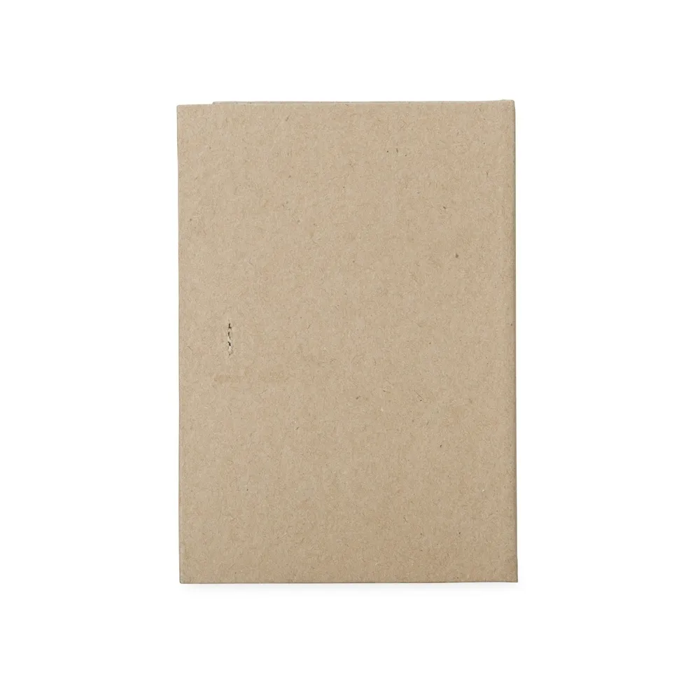 Bloco de Anotações em Kraft com Porta Caneta