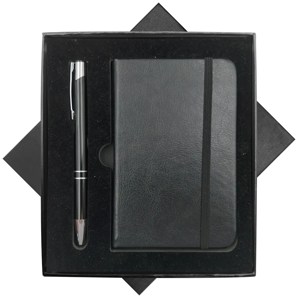 Bloco de Notas Com Caneta e Caixa -A6-6+9997B+A6-BOX