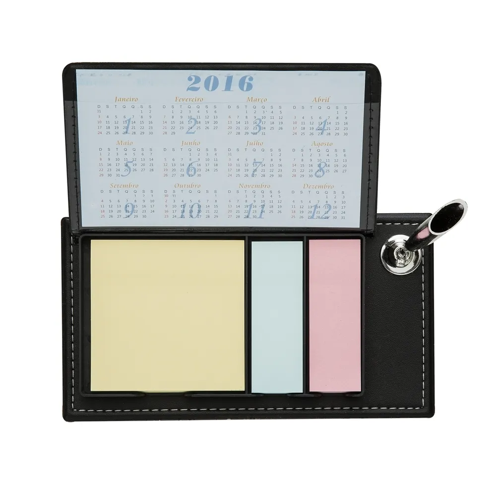 #Bloco de Anotações com Autoadesivos e Suporte