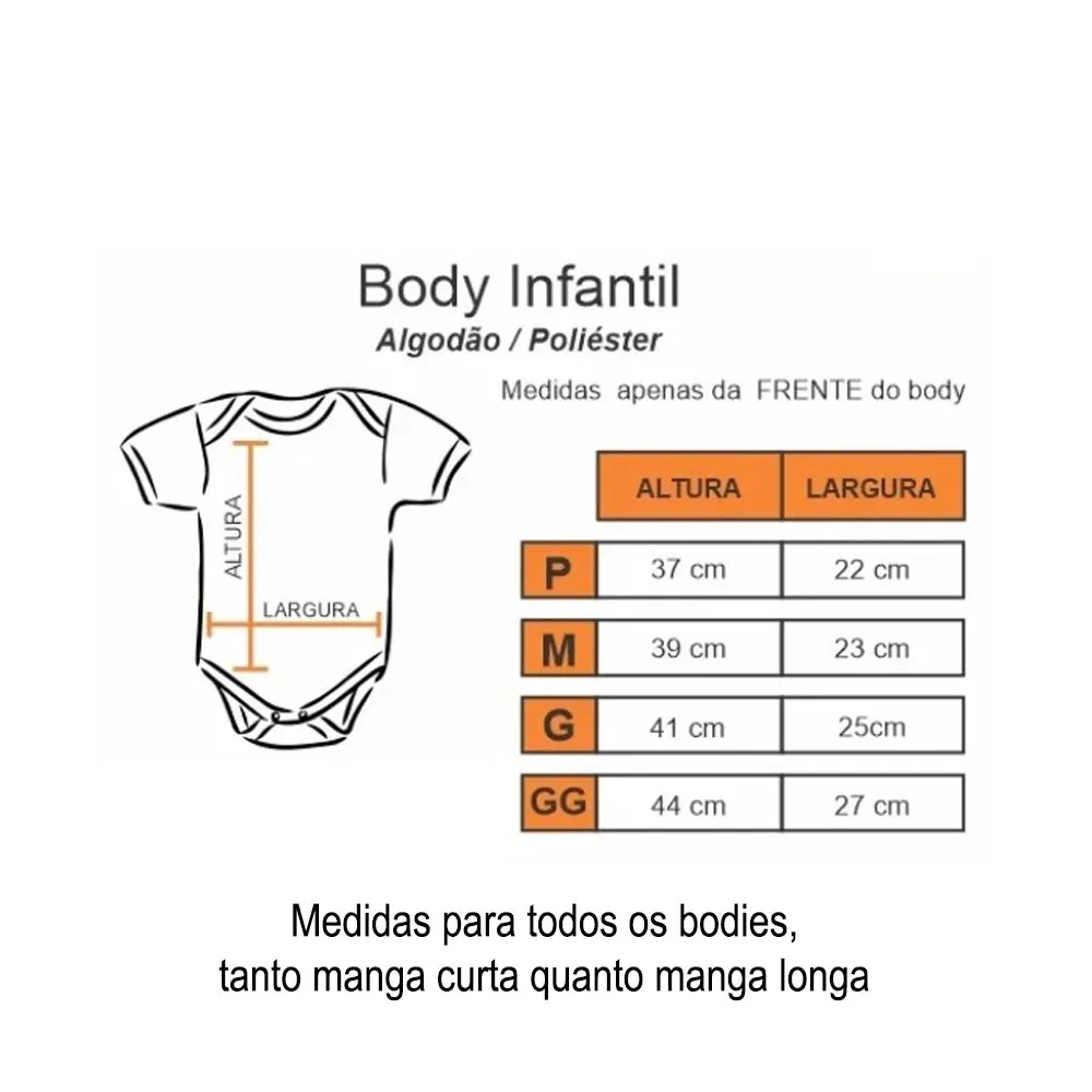 Body de bebê Manga Longa