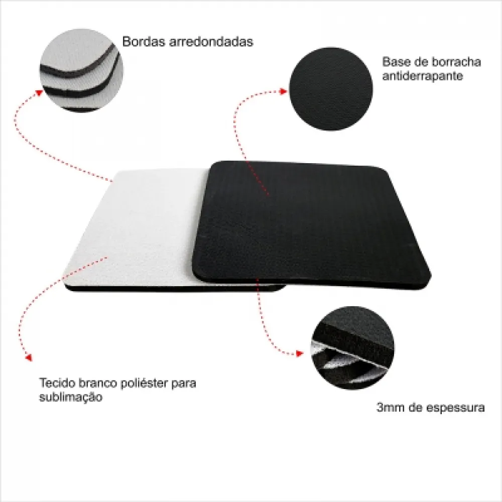 Bolacha de Chopp Branca Para Sublimação Quadrada-BLCCHOPPQSBL