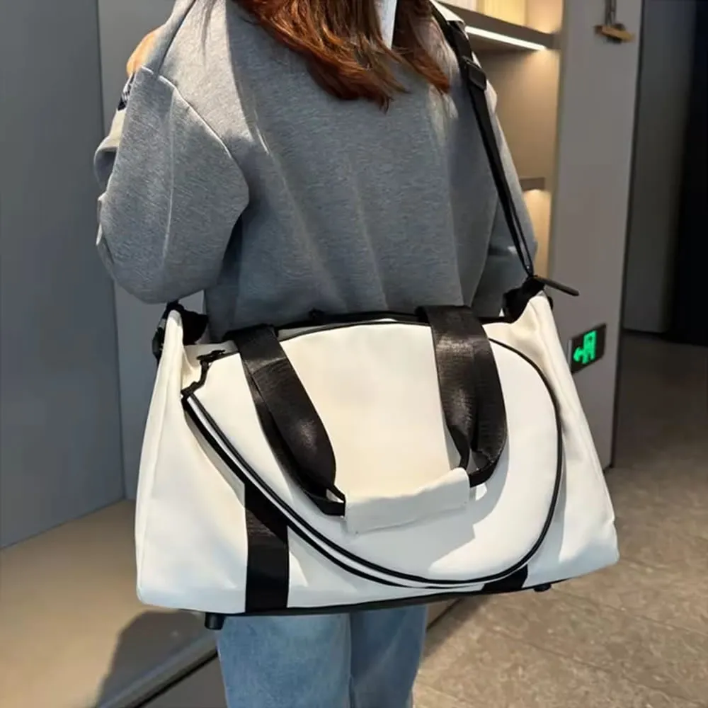 Bolsa Para Raquete De Tênis Com Alça De Ombro Removível Bolsa Para Raquete De Tênis Branca
