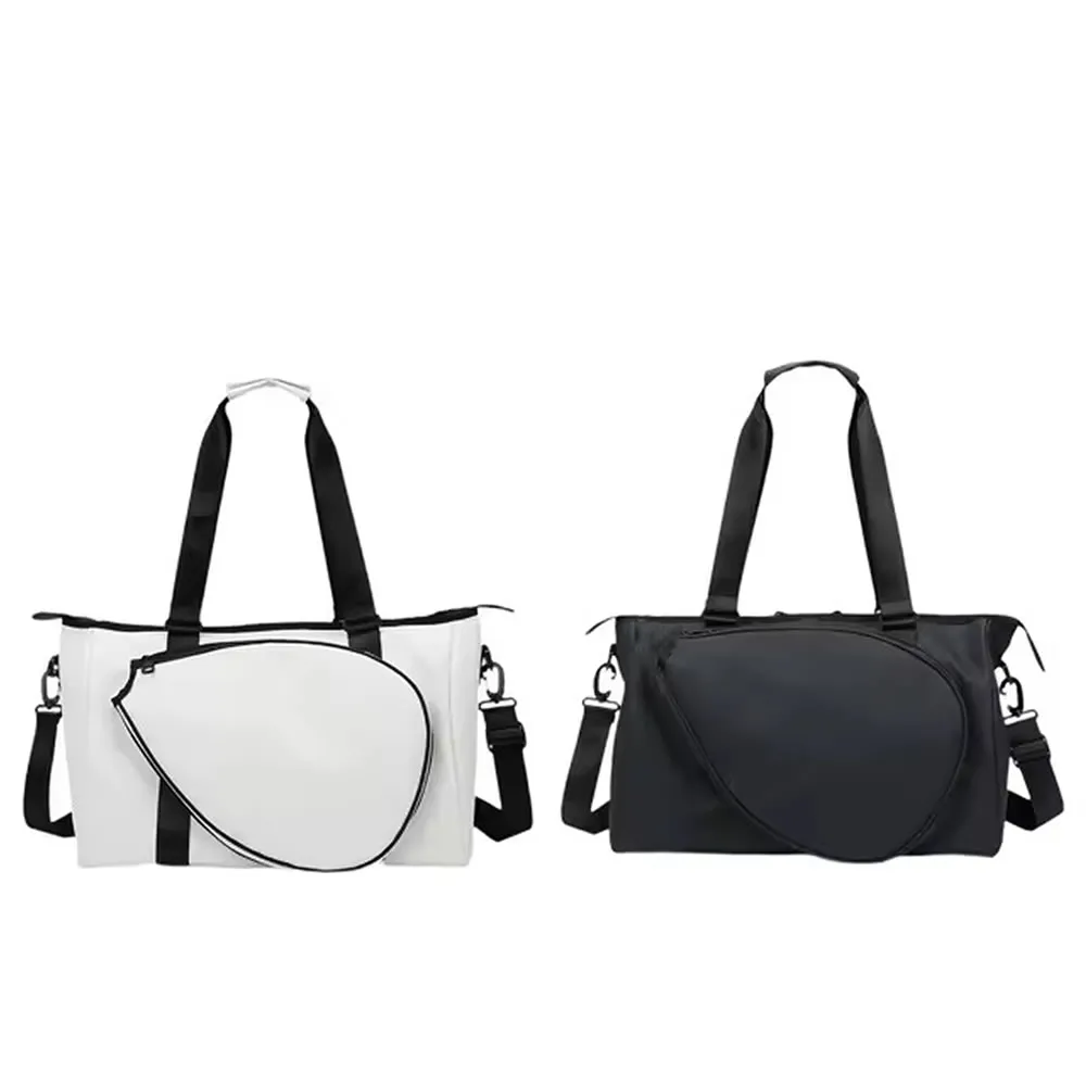 Bolsa Para Raquete De Tênis Com Alça De Ombro Removível Bolsa Para Raquete De Tênis Branca