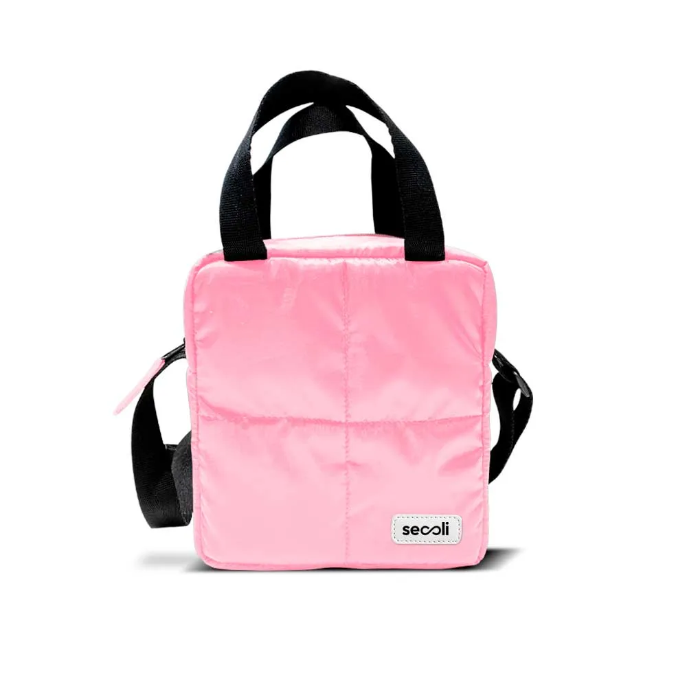 Bolsa Quadrada com Bolso Frontal e Alça Dupla