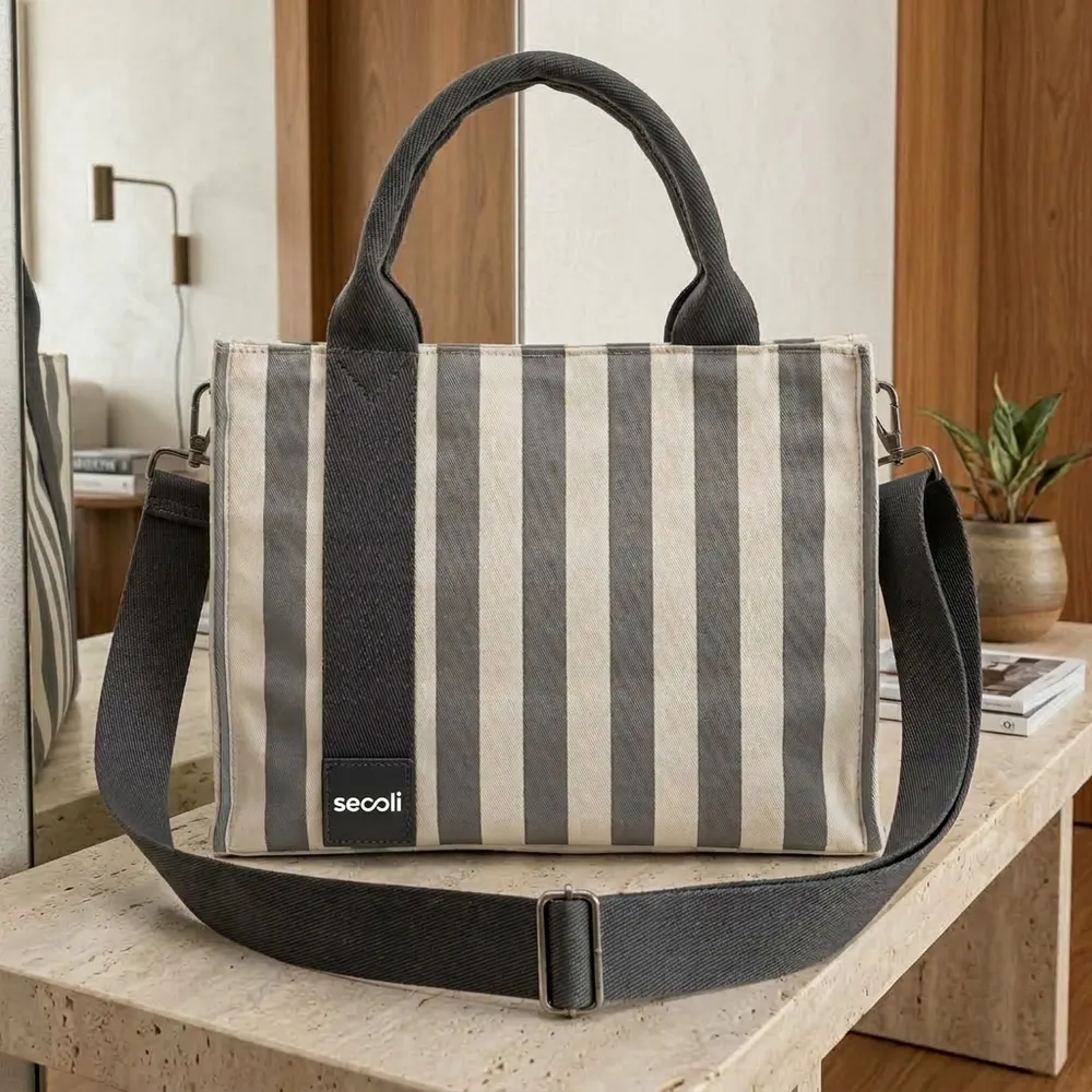 Bolsa Tote Bag com Alça Detalhada