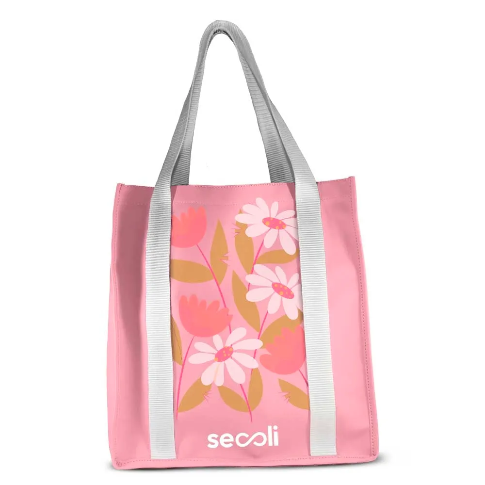 Bolsa com Alças Claras e Logo “Secoli”