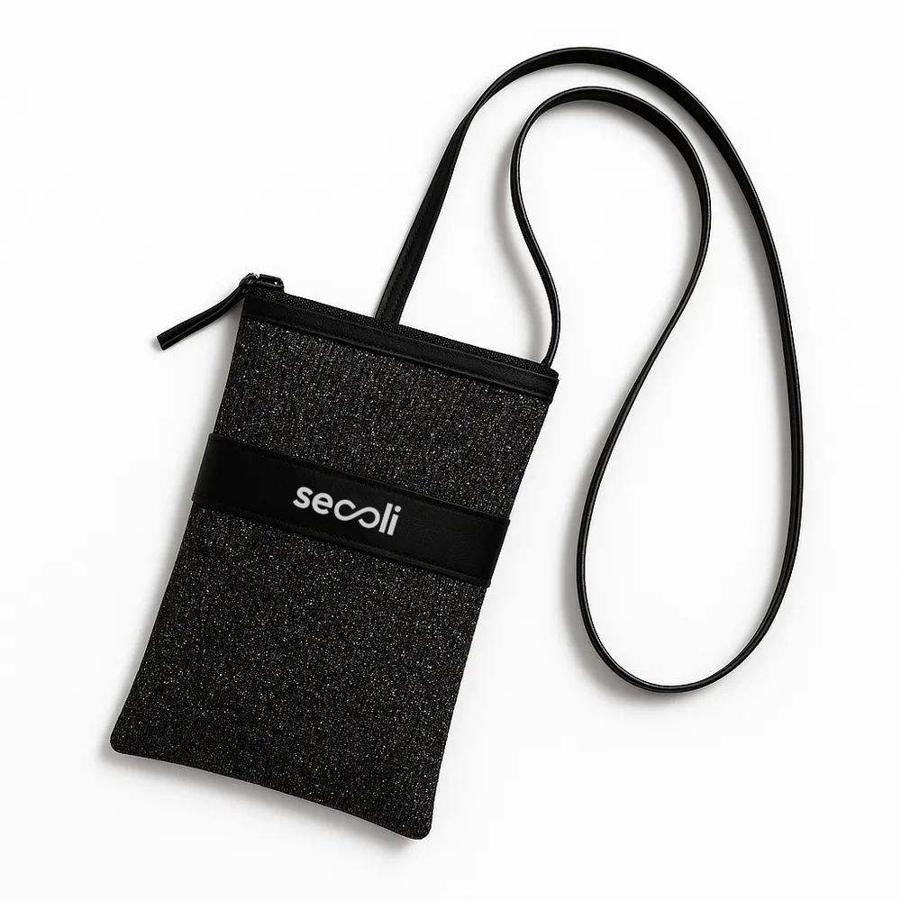 Bolsa com Alças Duplas e Textura Mesclada 