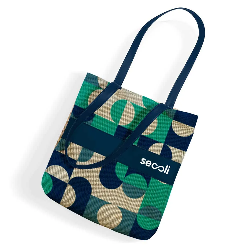 Bolsa com Alças Reforçadas e Faixa Central