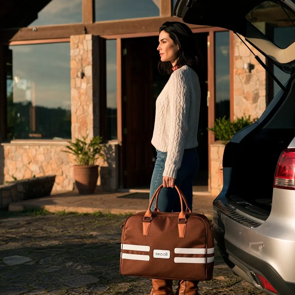 Bolsa de Viagem com Faixas