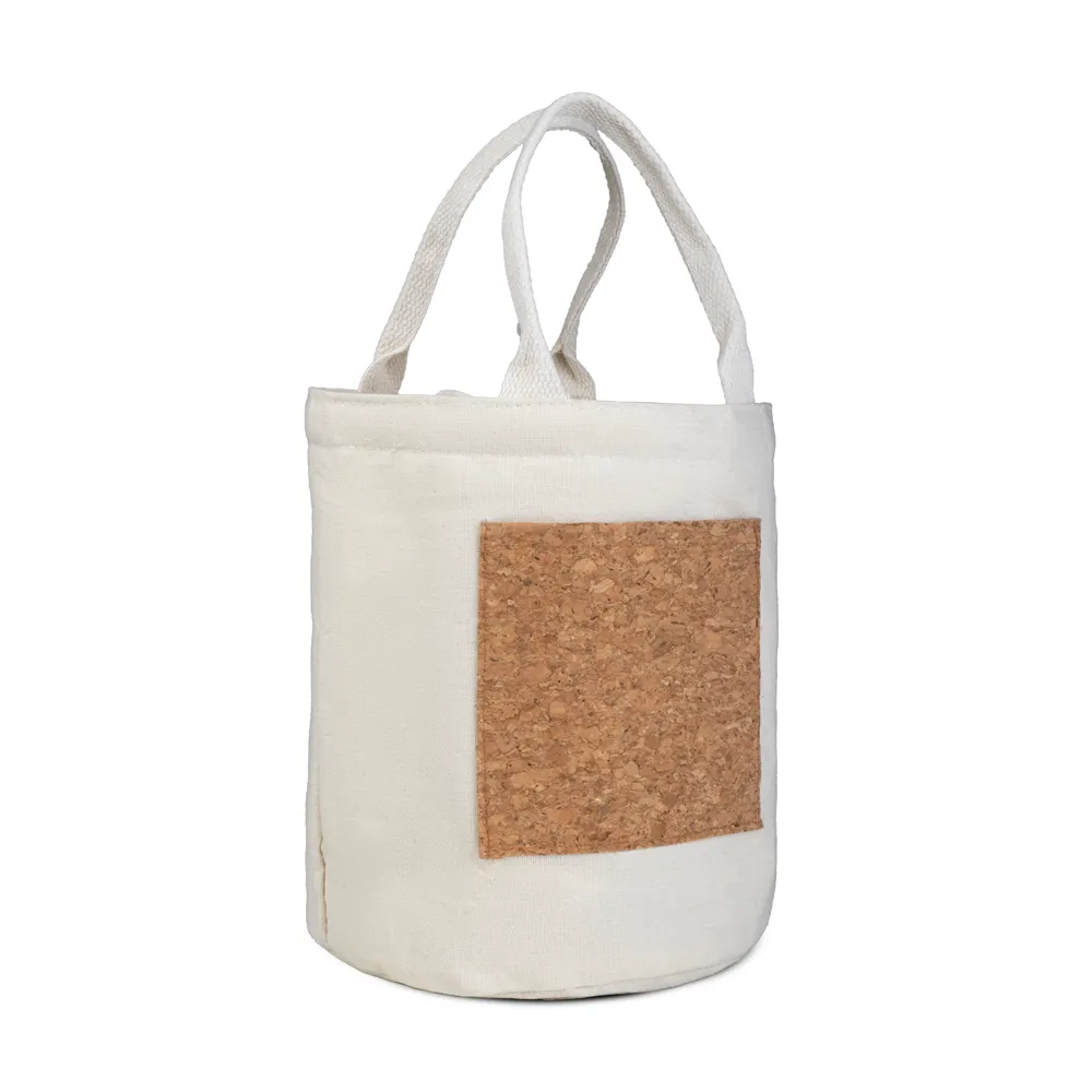 Bolsa térmica em algodão e cortiça