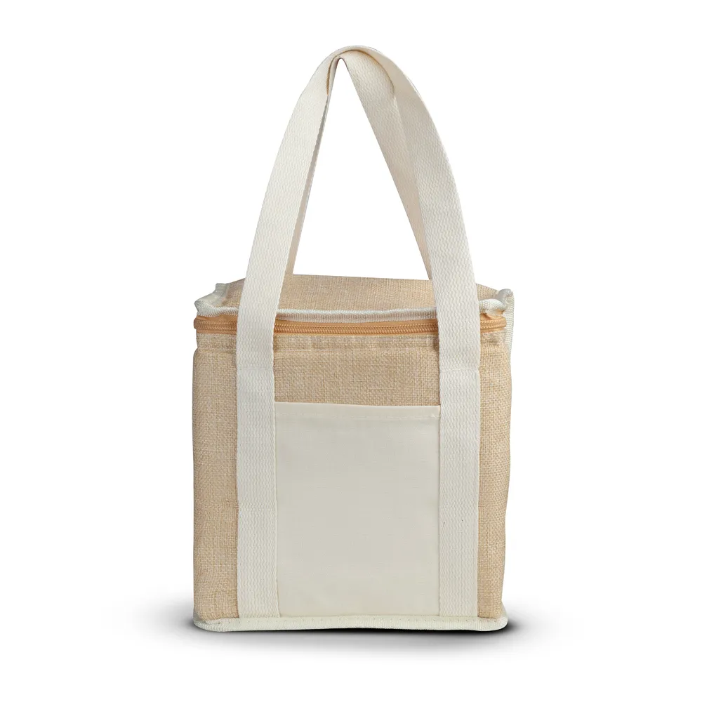 Bolsa térmica em algodão e juta sintética 