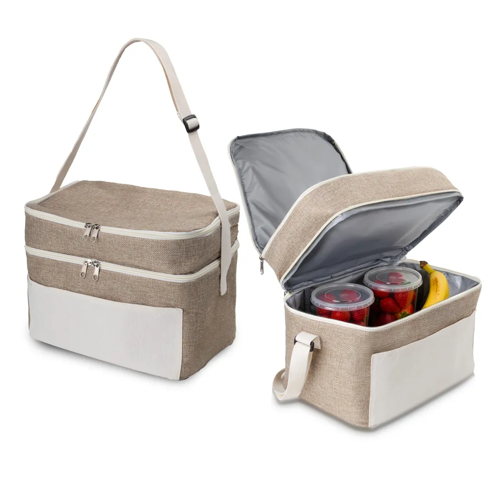 Bolsa térmica em algodão e juta sintética-BT211