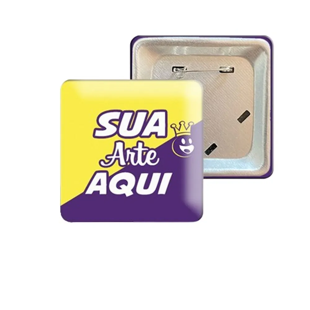 Boton Quadrado Personalizado 5X5-BC0001SN