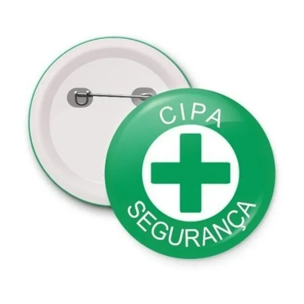 Botton PVC c/ alfinete metal