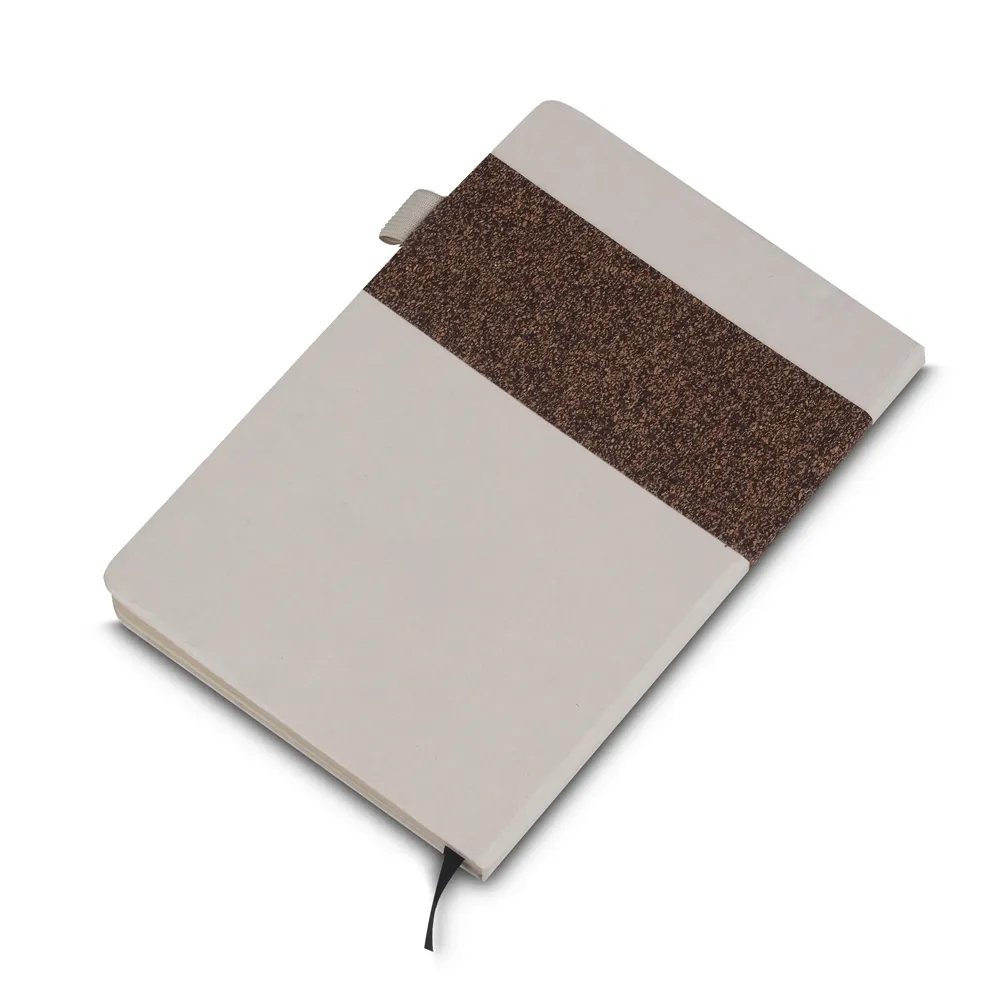 Caderno Capa em Fibra de Cana de Açúcar e Café