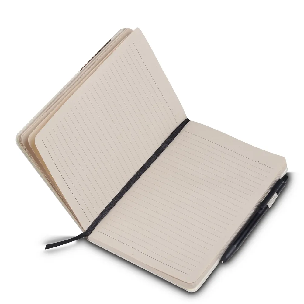 Caderno Capa em Fibra de Cana de Açúcar e Café