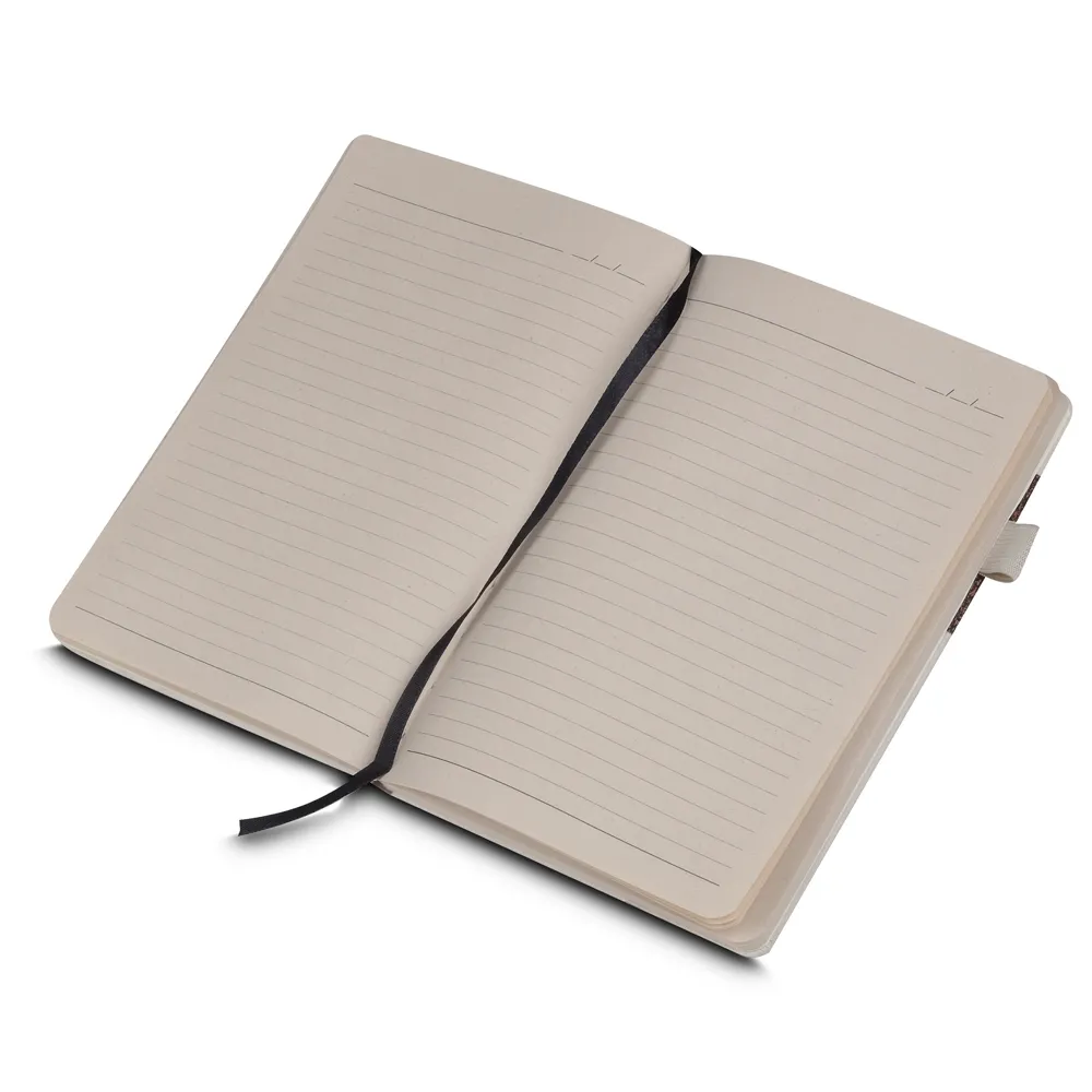 Caderno Capa em Fibra de Cana de Açúcar e Café