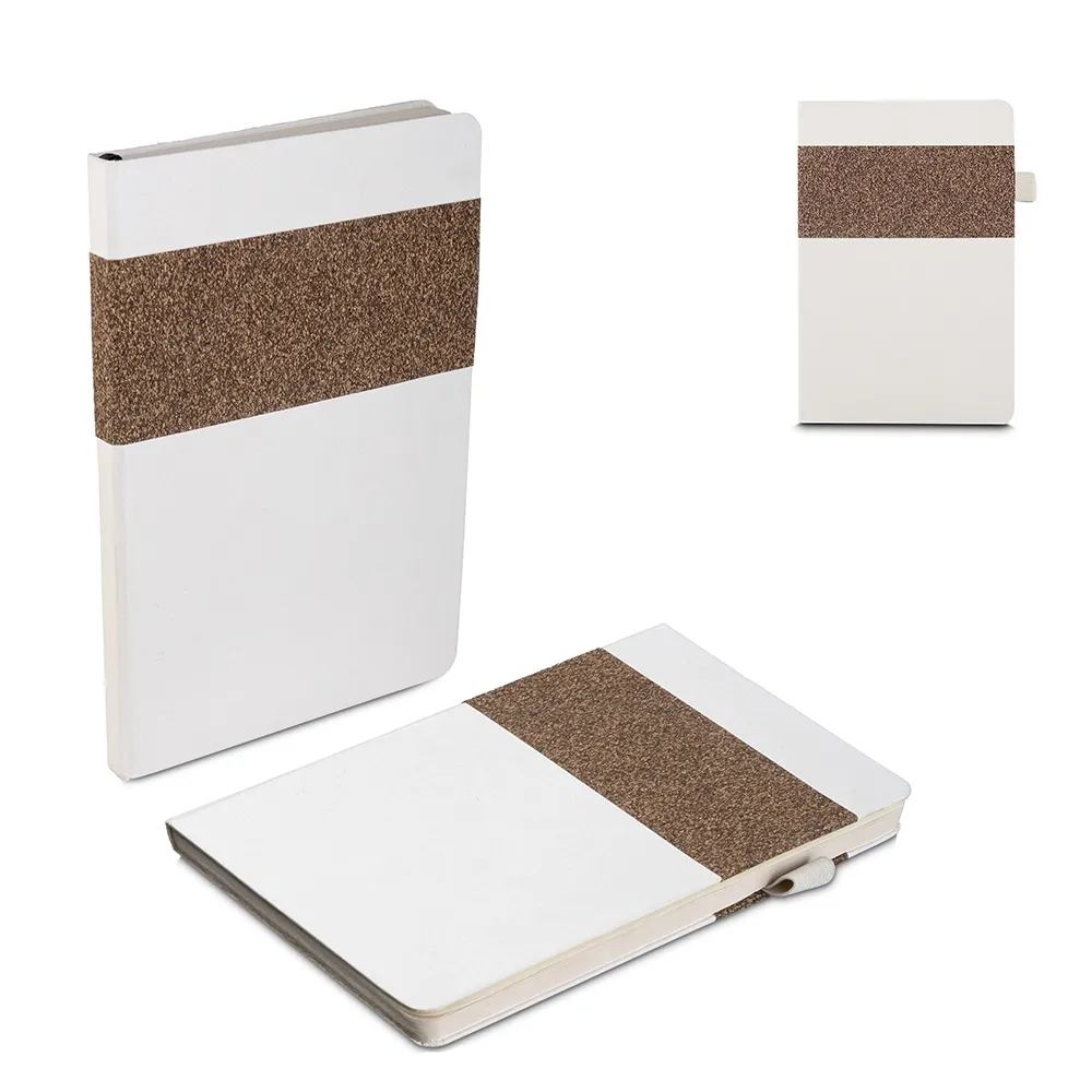 Caderno A5 Capa em Fibra de Cana de Açúcar e Café