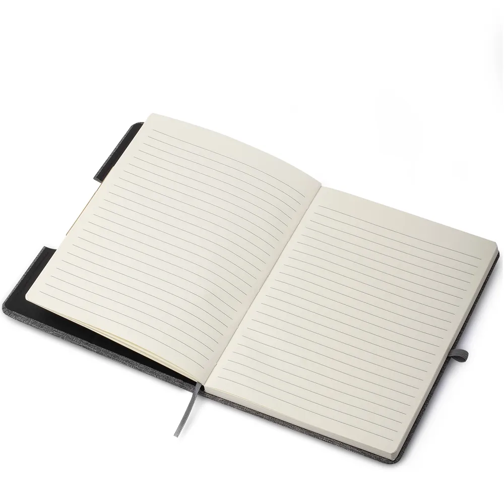 Caderno Capa em RPET e detalhe em Bambu