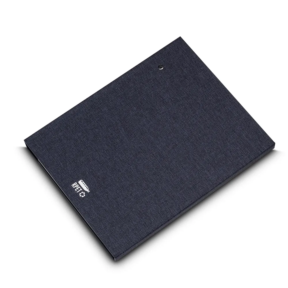Caderno Capa em RPET e Detalhe em Bambu
