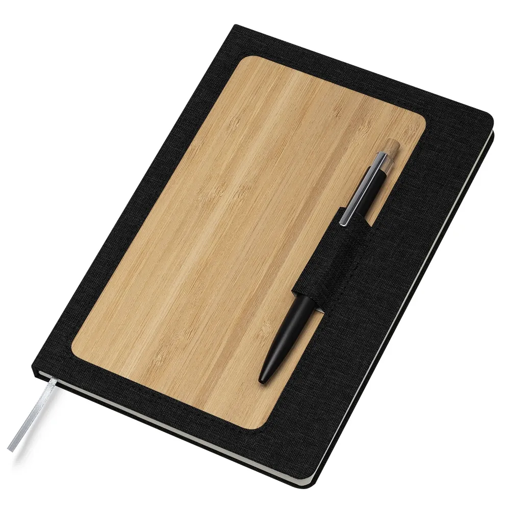 Caderno Capa em RPET e Bambu