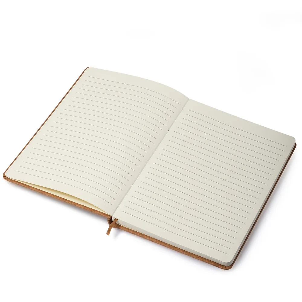 Kit Escritório Capa em Couro Reciclado e Caneta Metalica