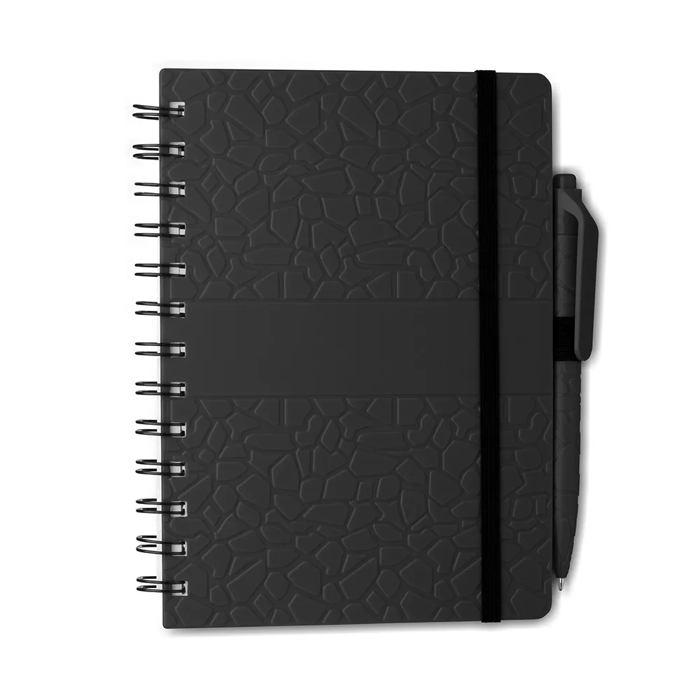 Caderno B6 Capa em ABS com Caneta