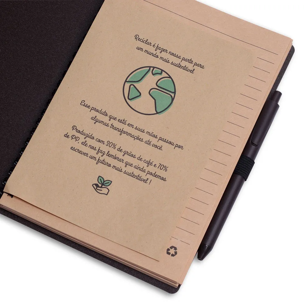 Caderno Capa PP c/ Caneta