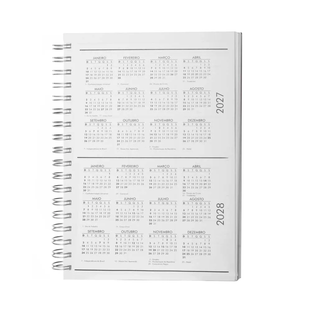 Caderno planner capa em PU