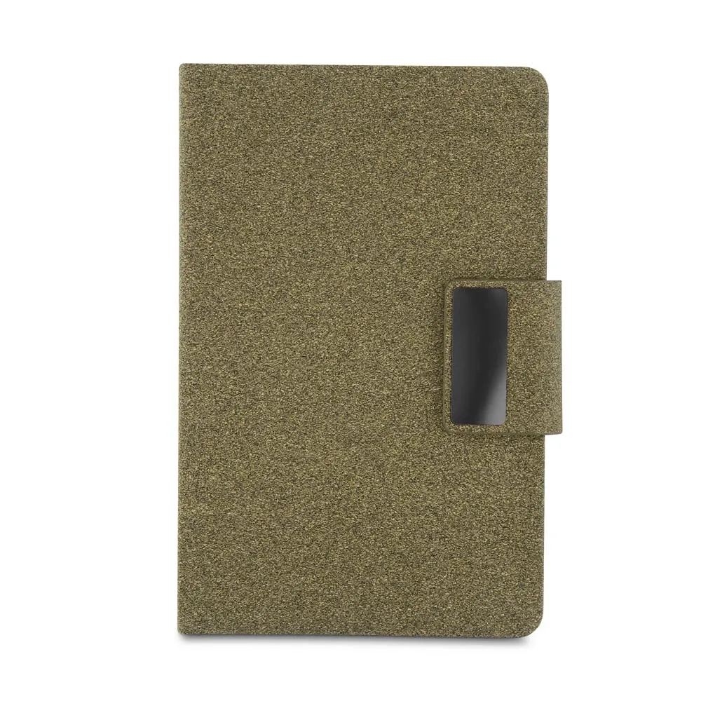 Caderno em PU e fibra de café ou chá-CAD440