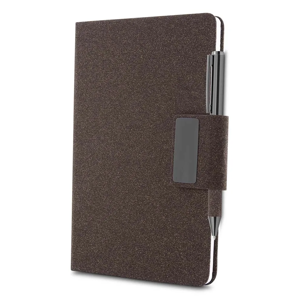 Caderno em PU e fibra de café ou chá