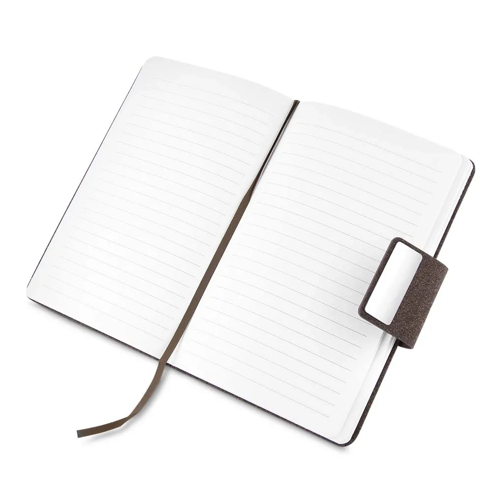 Caderno em PU e fibra de café ou chá