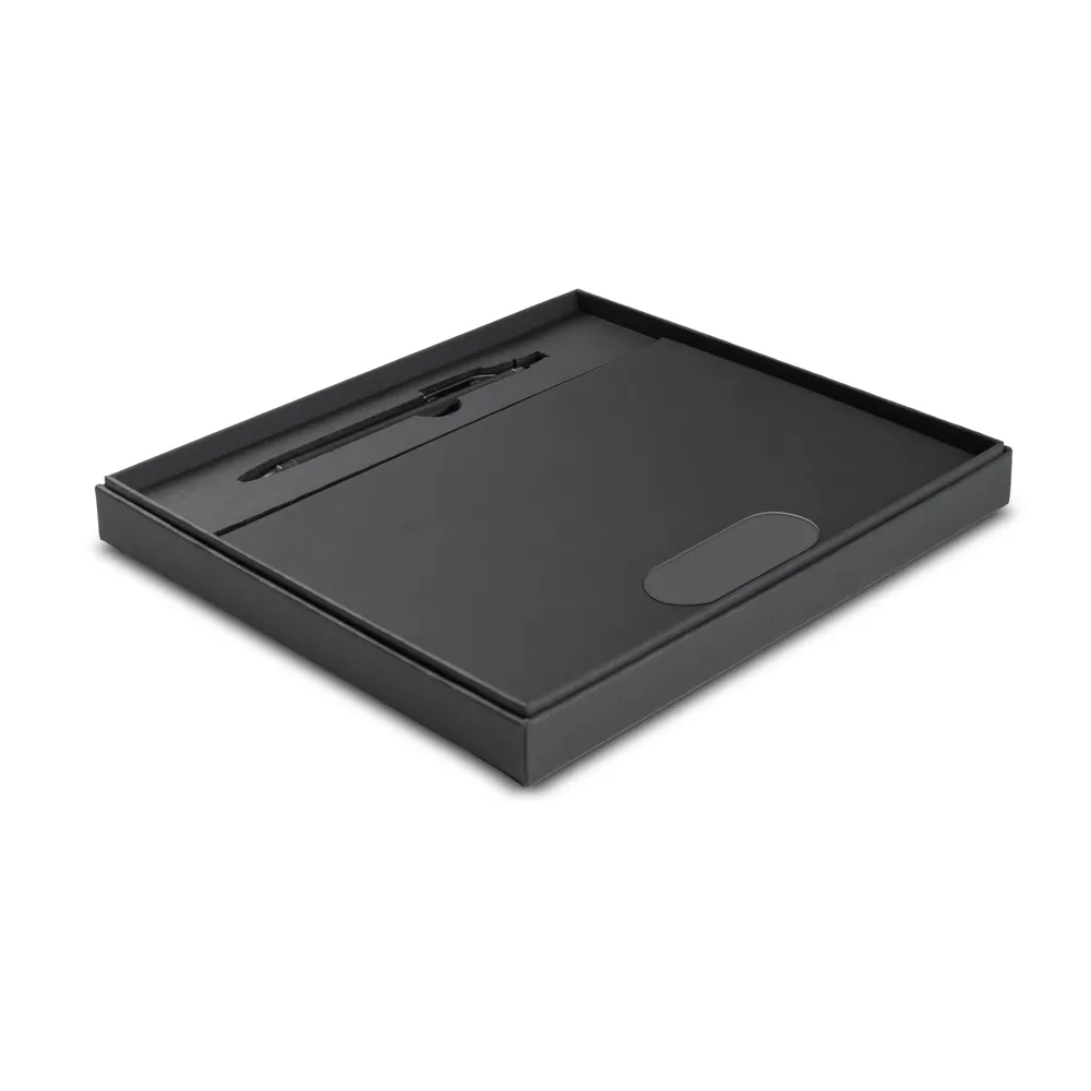 Kit escritório A5 em PU e Caneta Metalica