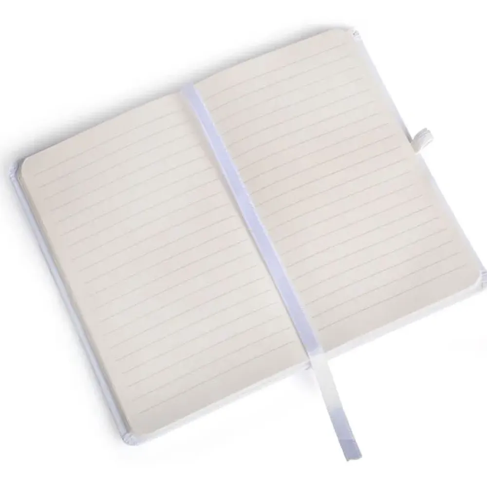 CADERNETA C/ PAUTA BRANCA - 14X21 CM