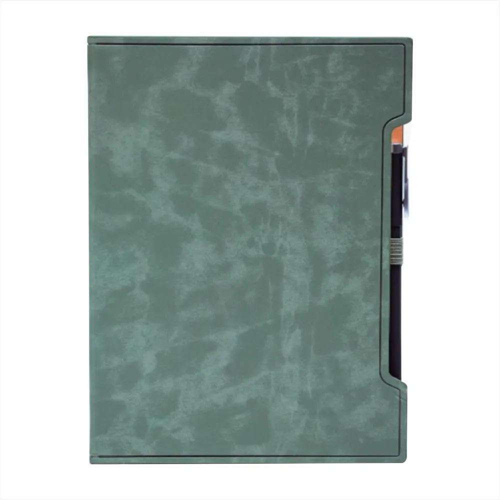 CADERNO 19X25CM CAPA COURO SINTÉTICO