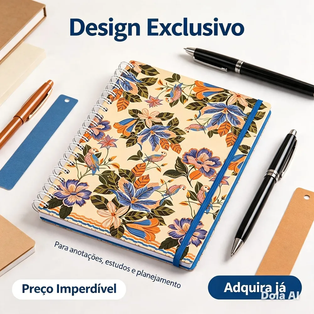 CADERNO FLORAL